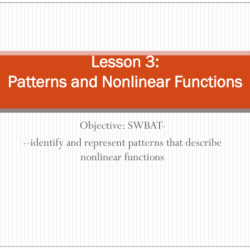 Non function functions linear patterns line vertical graph let